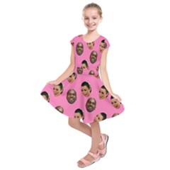 Crying Kim Kardashian Kids  Short Sleeve Dress by Valentinaart