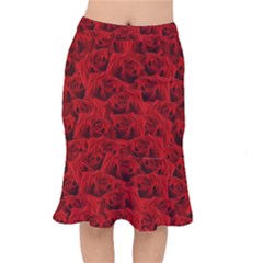 Romantic Red Rose Mermaid Skirt by LoolyElzayat