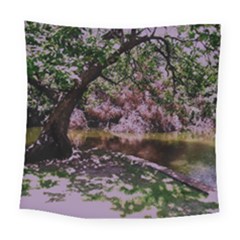 Hot Day In Dallas 31 Square Tapestry (large) by bestdesignintheworld