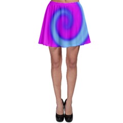 Swirl Pink Turquoise Abstract Skater Skirt