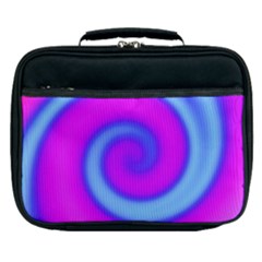 Swirl Pink Turquoise Abstract Lunch Bag