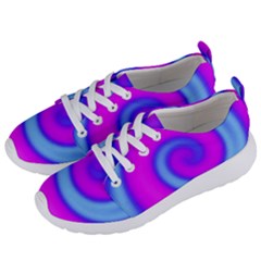 Swirl Pink Turquoise Abstract Women s Lightweight Sports Shoes