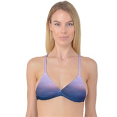 Blue Pink Clouds Reversible Tri Bikini Top by LoolyElzayat