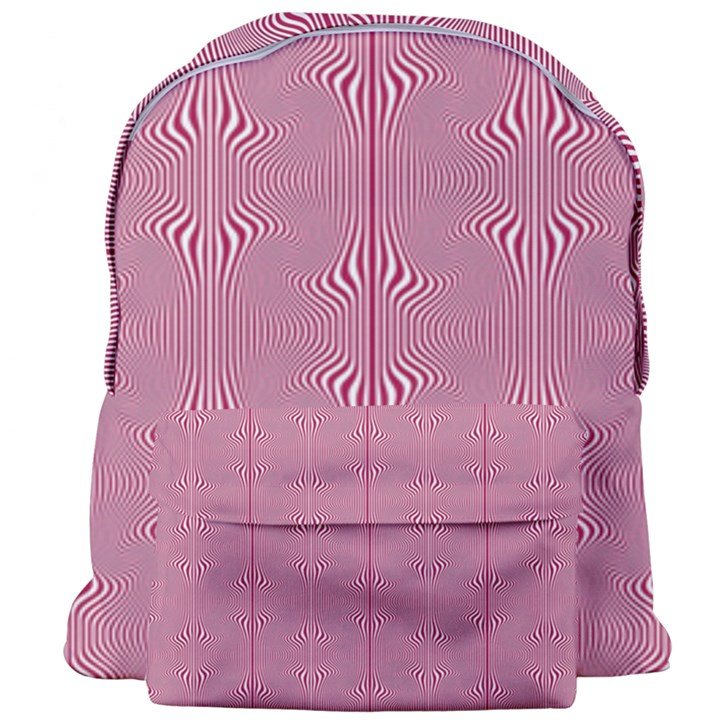 Mod Twist Stripes Red And White Giant Full Print Backpack