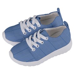 Mod Twist Stripes Blue And White Kids  Lightweight Sports Shoes