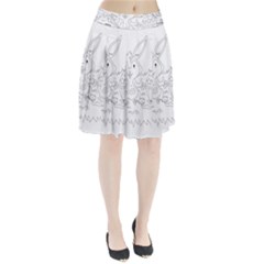 Coloring Picture Easter Easter Bunny Pleated Skirt