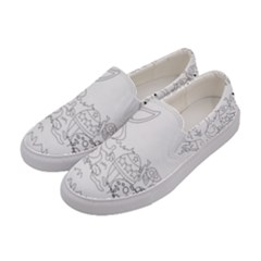 Coloring Picture Easter Easter Bunny Women s Canvas Slip Ons