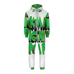 Act Do Text Make Tackle Implement Hooded Jumpsuit (kids)