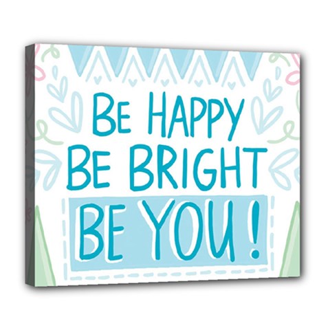 Motivation Positive Inspirational Deluxe Canvas 24  X 20   by Sapixe