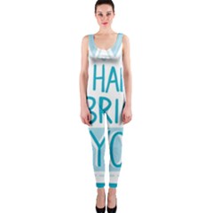 Motivation Positive Inspirational One Piece Catsuit by Sapixe