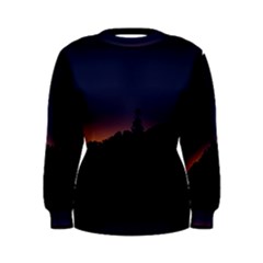 Nature Night Colorful Landscape Women s Sweatshirt