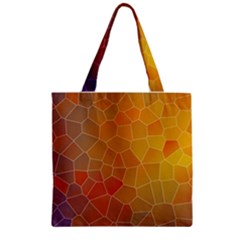 Colors Modern Contemporary Graphic Zipper Grocery Tote Bag