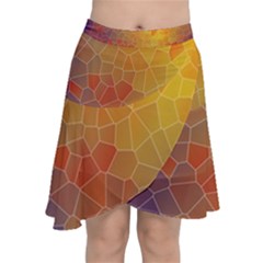 Colors Modern Contemporary Graphic Chiffon Wrap by Sapixe