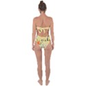 Best Wishes Yellow Flower Greeting Tie Back One Piece Swimsuit View2