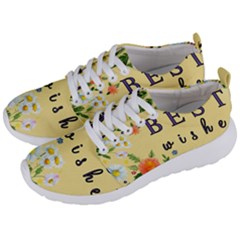 Best Wishes Yellow Flower Greeting Men s Lightweight Sports Shoes by Sapixe