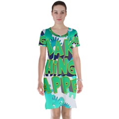 Gears Gear Interaction Act Do Short Sleeve Nightdress by Sapixe