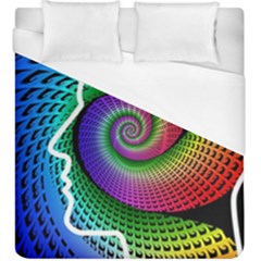 Head Spiral Self Confidence Duvet Cover (king Size) by Sapixe