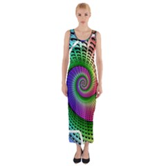 Head Spiral Self Confidence Fitted Maxi Dress