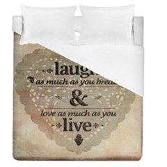 Motivational Calligraphy Grunge Duvet Cover (queen Size) by Sapixe