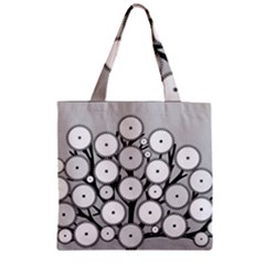 Gears Tree Structure Networks Zipper Grocery Tote Bag