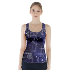 Networks Internet Social Racer Back Sports Top