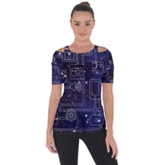 Networks Internet Social Short Sleeve Top