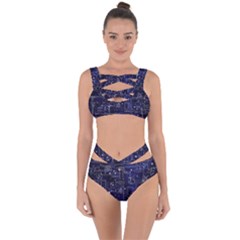 Networks Internet Social Bandaged Up Bikini Set 