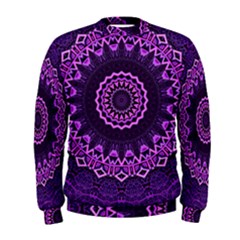 Mandala Purple Mandalas Balance Men s Sweatshirt