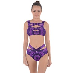 Mandala Purple Mandalas Balance Bandaged Up Bikini Set  by Sapixe