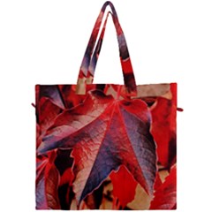 Wine Partner Wild Vine Leaves Plant Canvas Travel Bag