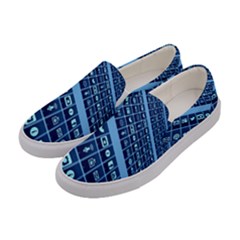 Mobile Phone Smartphone App Women s Canvas Slip Ons