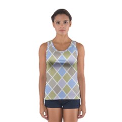 Background Paper Texture Motive Sport Tank Top  by Sapixe