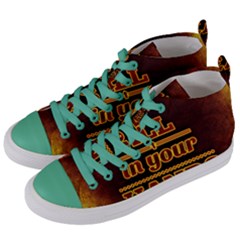 Motivation Live Courage Enjoy Life Women s Mid-top Canvas Sneakers