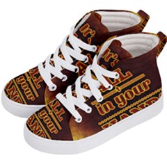 Motivation Live Courage Enjoy Life Kid s Hi-top Skate Sneakers