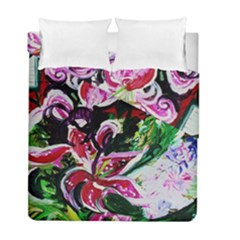 Lilac And Lillies 3 Duvet Cover Double Side (full/ Double Size) by bestdesignintheworld