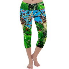 Coral Tree 2 Capri Yoga Leggings