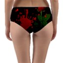 Background Texture Stain Reversible Mid-Waist Bikini Bottoms View2