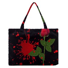 Background Texture Stain Zipper Medium Tote Bag by Sapixe