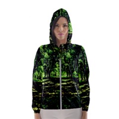 Hot Day In Dallas 26 Hooded Windbreaker (women) by bestdesignintheworld