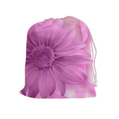 Flower Design Romantic Drawstring Pouches (extra Large)