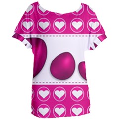 Love Celebration Easter Hearts Women s Oversized Tee by Sapixe