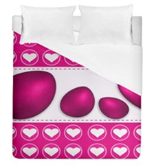 Love Celebration Easter Hearts Duvet Cover (queen Size) by Sapixe