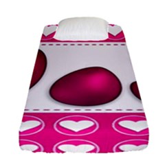 Love Celebration Easter Hearts Fitted Sheet (single Size)