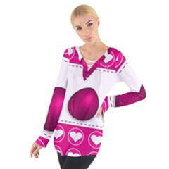 Love Celebration Easter Hearts Tie Up Tee by Sapixe