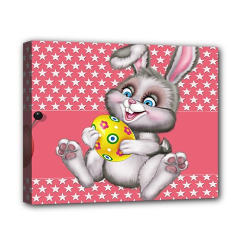 Illustration Rabbit Easter Canvas 10  X 8 
