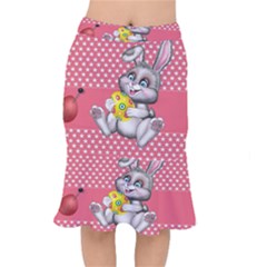 Illustration Rabbit Easter Mermaid Skirt