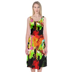 Enterprenuerial 1 Midi Sleeveless Dress by bestdesignintheworld