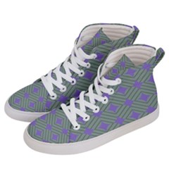 Geometric Men s Hi-top Skate Sneakers