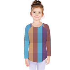 Background Desktop Squares Kids  Long Sleeve Tee