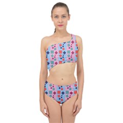 Background Desktop Squares Spliced Up Two Piece Swimsuit